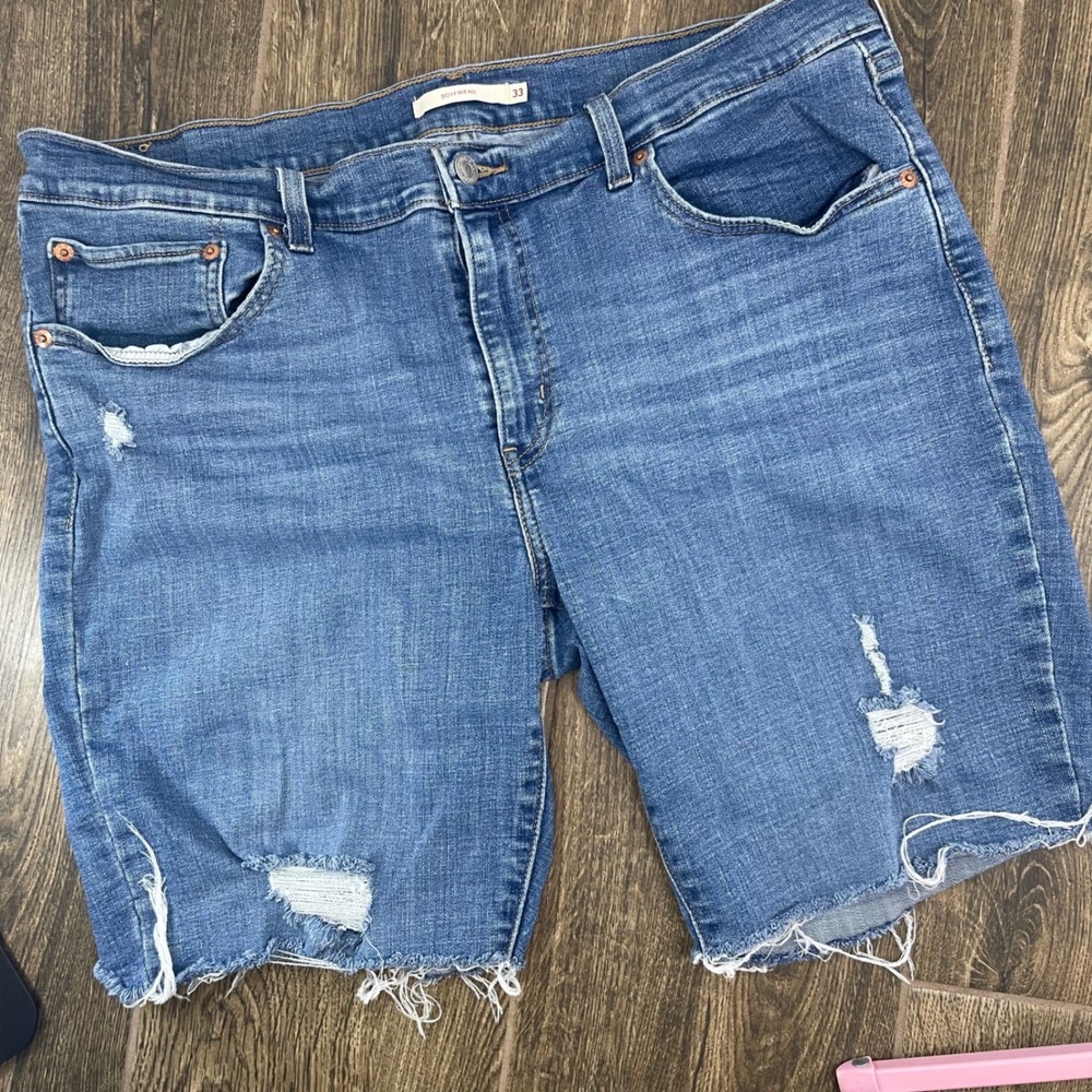 Blue Distressed Women’s Jean Shorts